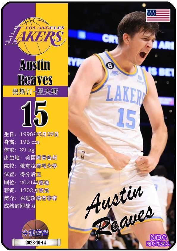 球星卡（NBA）：洛杉矶湖人队17人一览（25/26赛季）