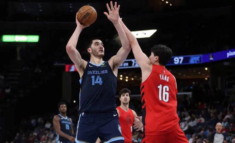 灰熊中锋周志豪再传伤情，恐缺阵至少4周影响战绩